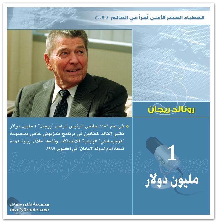 الخطباء العشر الأعلى أجراً في العالم 2007