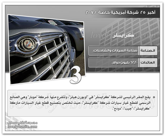 أكبر 25 شركة أمريكية خاصة 2007