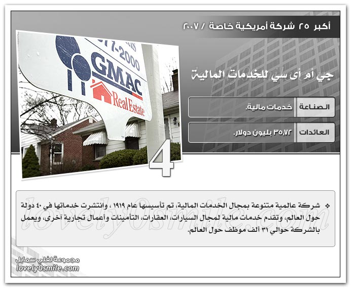 أكبر 25 شركة أمريكية خاصة 2007