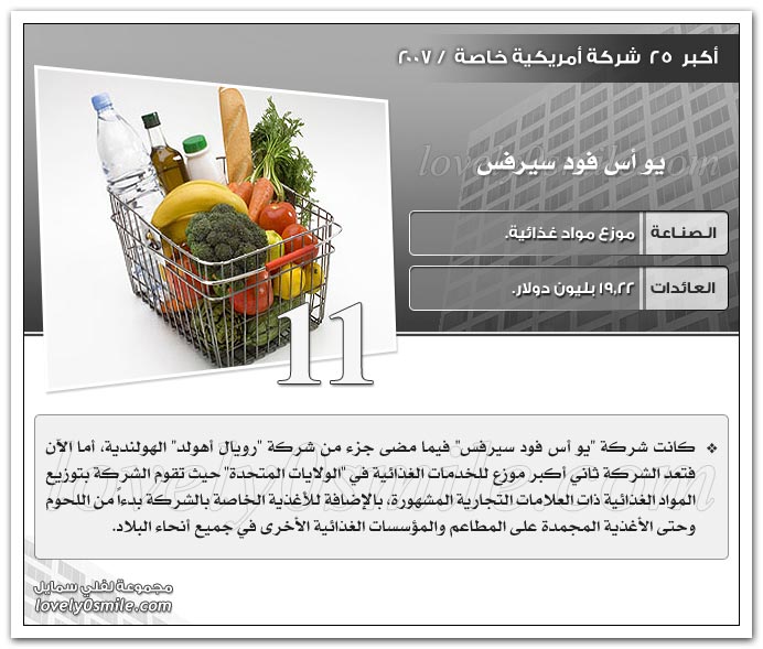 أكبر 25 شركة أمريكية خاصة 2007