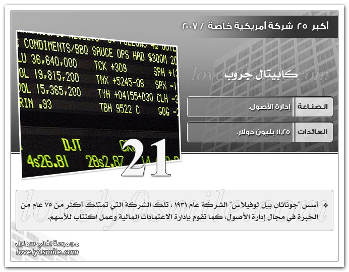 أكبر 25 شركة أمريكية خاصة 2007