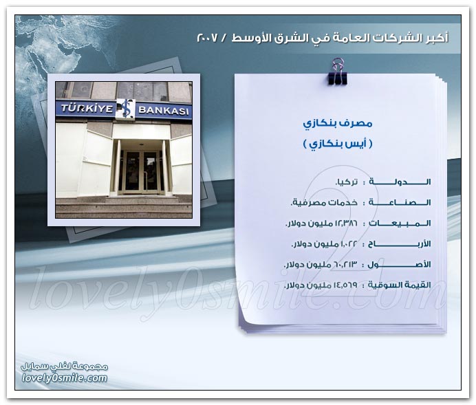 أكبر الشركات العامة في الشرق الأوسط 2007 ج1