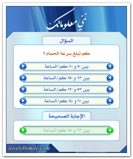 من هو الصادق البار؟ + عدد خلفاء بني أمية + سرعة بعض الحيوانات