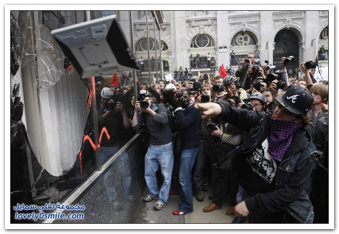 صور من الاحتجاجات على قمة الـ 20
