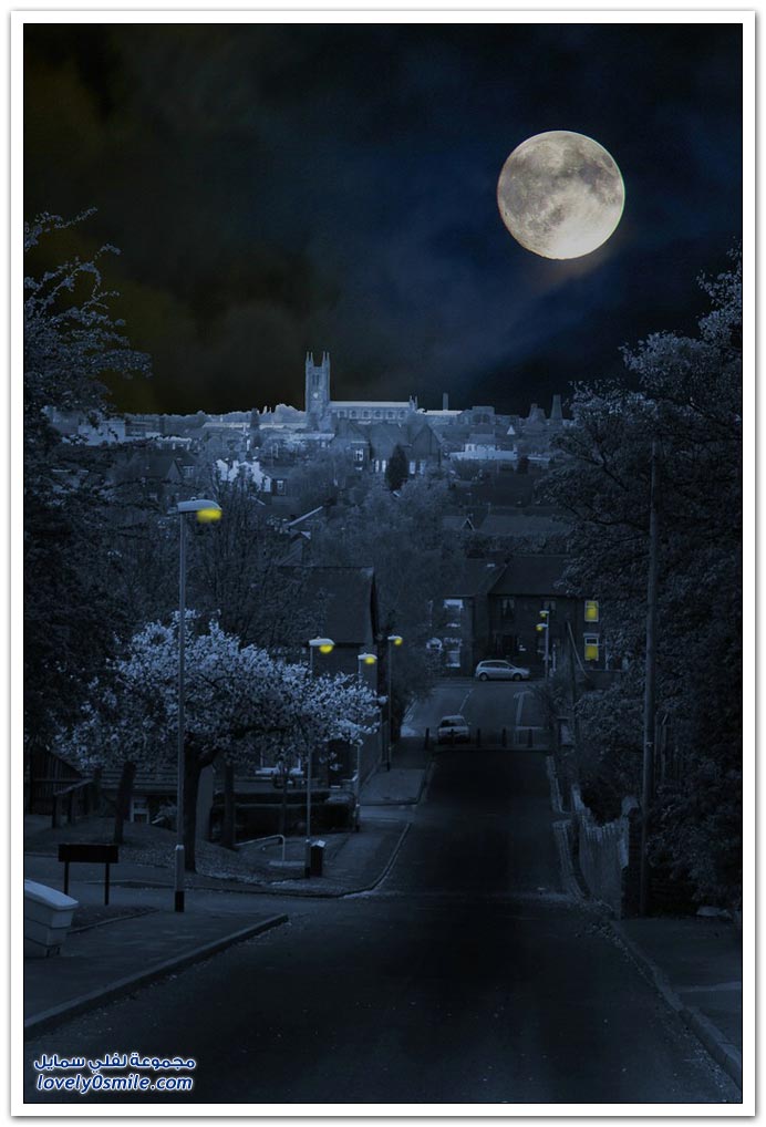 صور القمر في الليل والنهار - لفلي سمايل