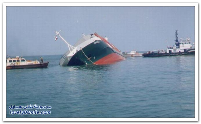 صور حوادث سفن وشاحنات النقل البحري ج2