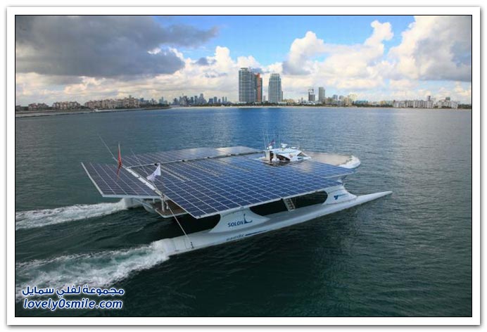 صور أكبر سفينة في العالم تعمل بالطاقة الشمسية