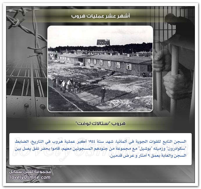 أشهر عشر عمليات هروب