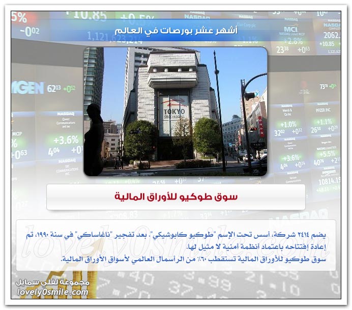 أشهر عشر بورصات في العالم