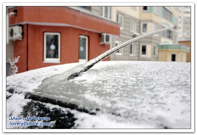 صور الثلوج في موسكو