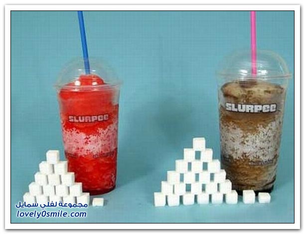 مقدار السكر في بعض الأطعمة والمشروبات