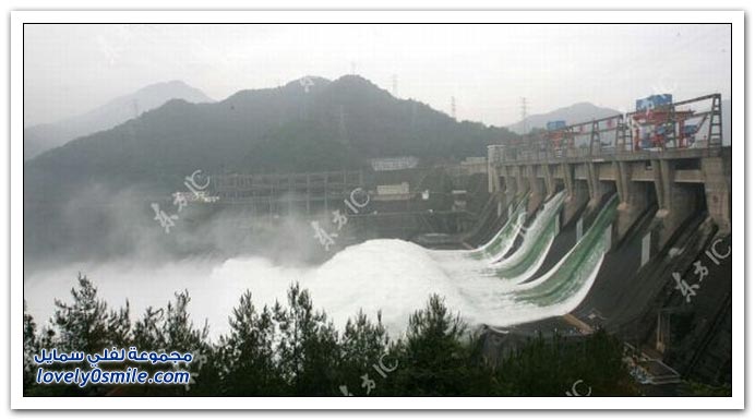 صور من افتتاح سد تصريف المياه في الصين