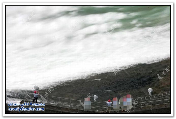 صور من افتتاح سد تصريف المياه في الصين
