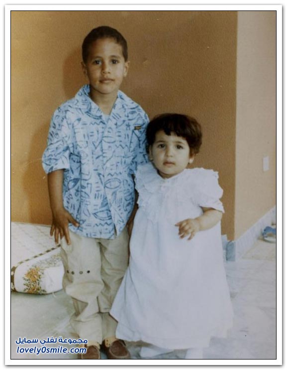صور نادرة للقذافي وأبناءه