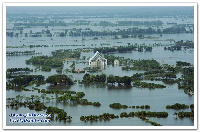 من أسوأ فيضانات تايلاند