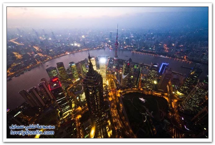 مدينة شنغهاي من الأعلى