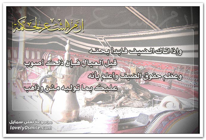 وإذا أتاك الضيف فابدأ بحقه قبل العيال فإن ذلك أصوب