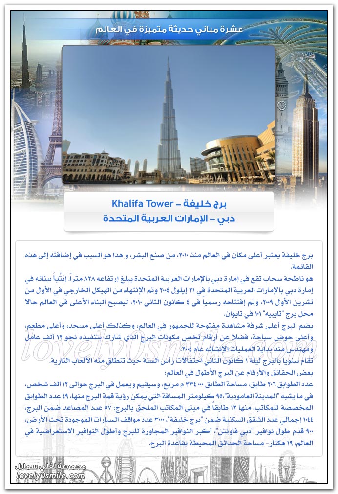عشرة مباني حديثة متميزة في العالم