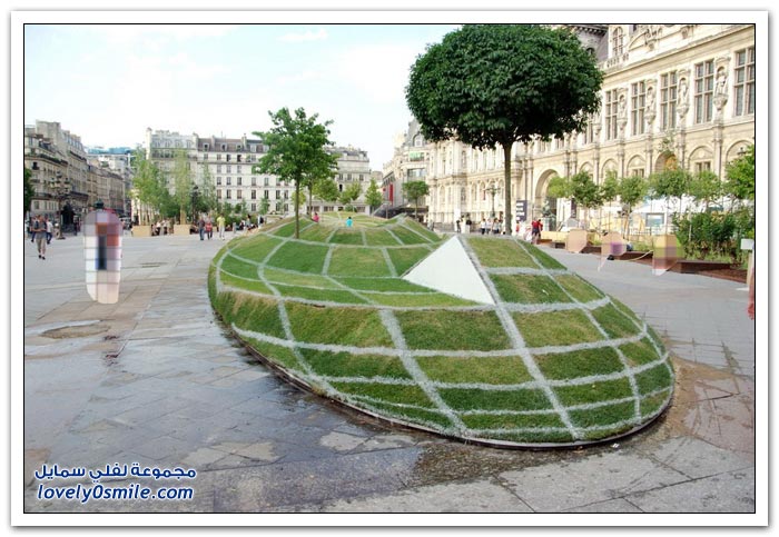 شكل جمالي ثلاثي الأبعاد في باريس