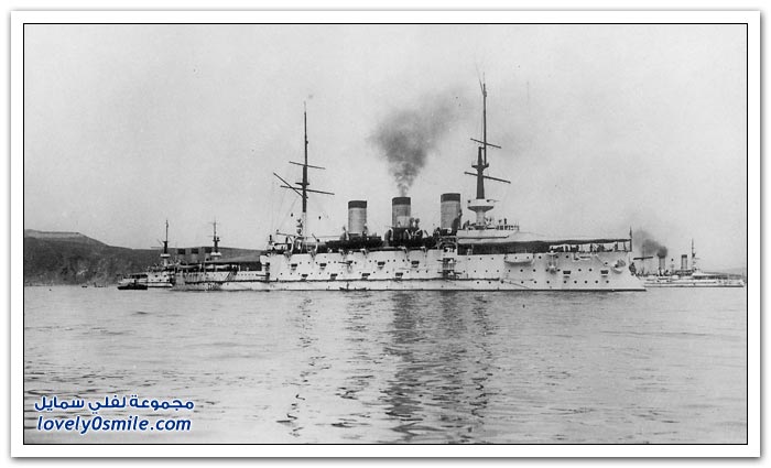 صور قديمة جدا من سفن الأسطول الروسي في المحيط الهادي