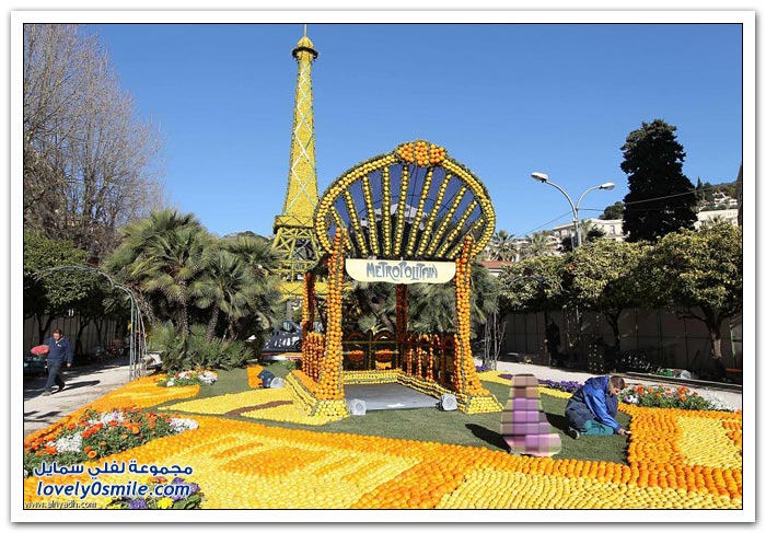 مهرجان الحمضيات في منطقة الريفيرا بجنوب فرنسا