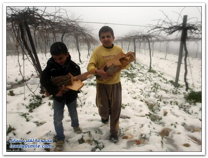 الثلوج تحل ضيفاً على بلاد الشام