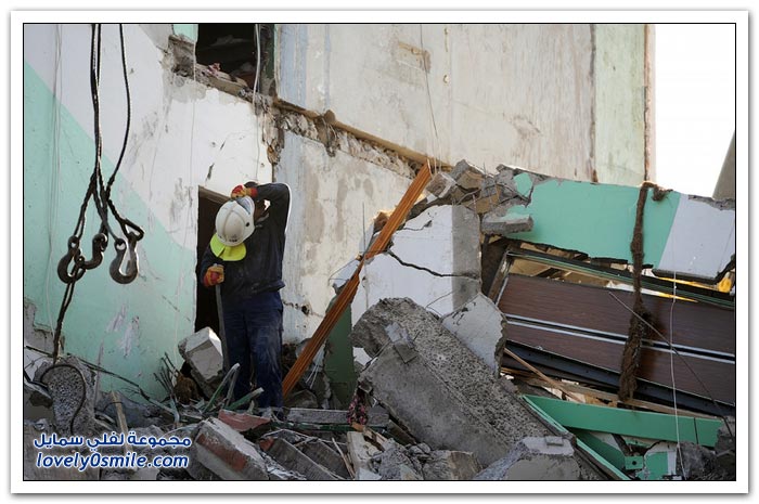 فيديو وصور: لحظة انهيار مبنى في مدينة استراخان في روسيا