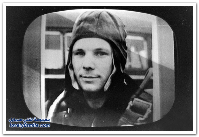 صور تكريم أول رائد فضاء سوفيتي عام 1961