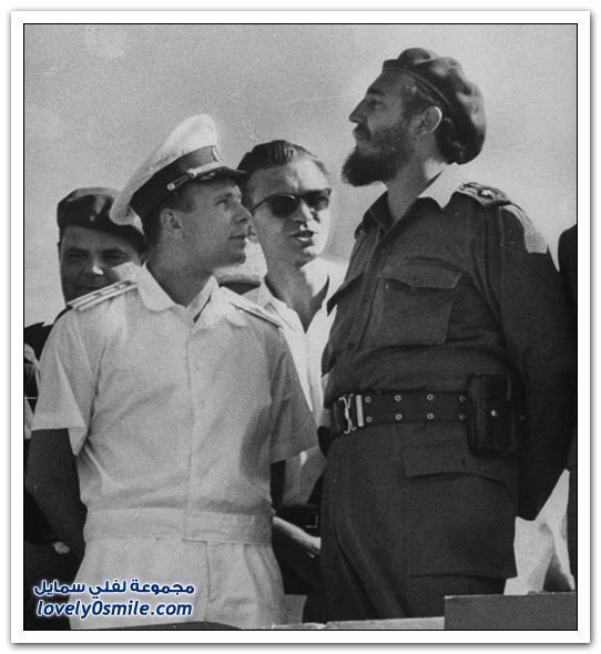 صور تكريم أول رائد فضاء سوفيتي عام 1961