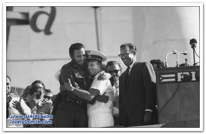 صور تكريم أول رائد فضاء سوفيتي عام 1961