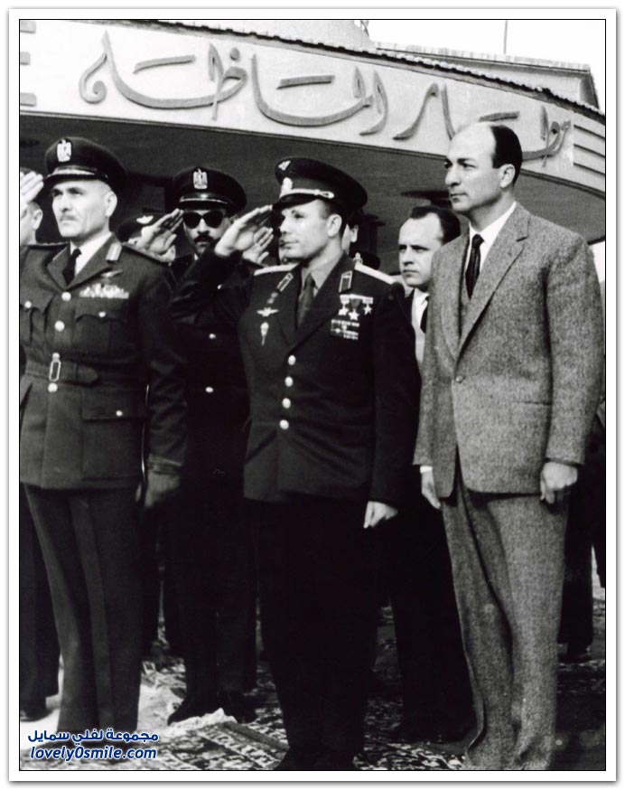 صور تكريم أول رائد فضاء سوفيتي عام 1961