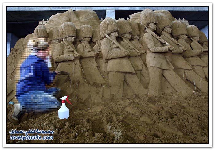 معرض المنحوتات الرملية في بريطانيا