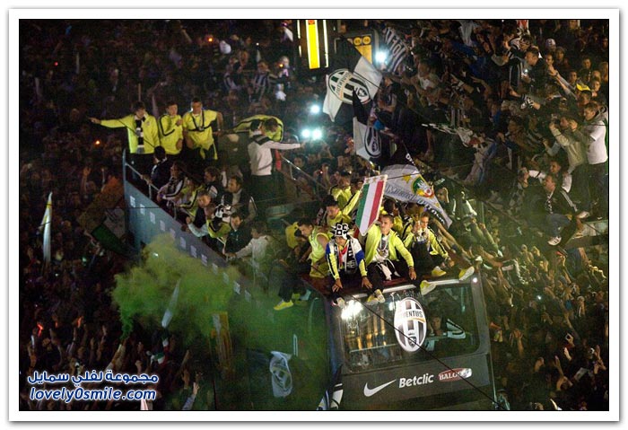 احتفال يوفنتوس بلقب الدوري الإيطالي