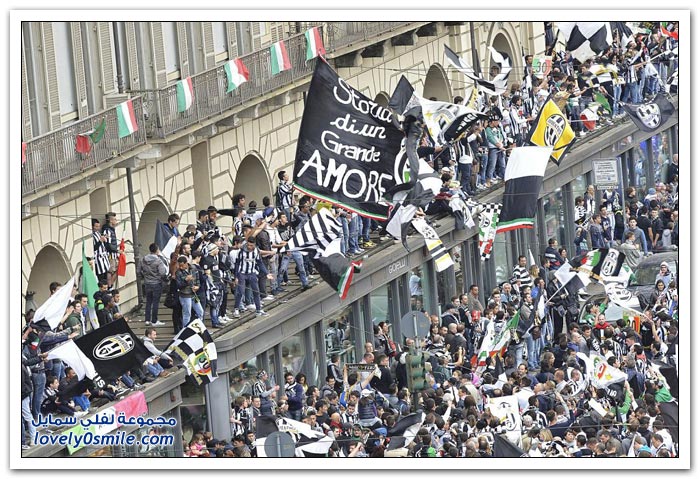 احتفال يوفنتوس بلقب الدوري الإيطالي