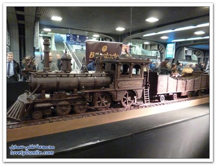 أكبر قطار من الشوكولاته في بروكسل ليدخل موسوعة غينيس