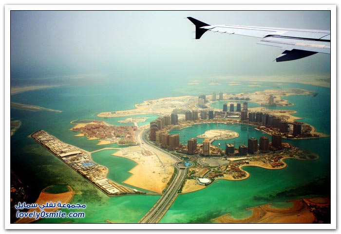 صور من نافذة الطائرة لبعض مدن العالم