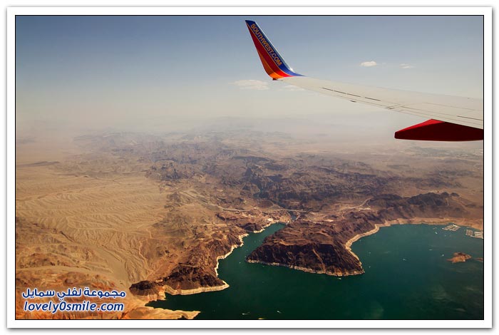 صور من نافذة الطائرة لبعض مدن العالم