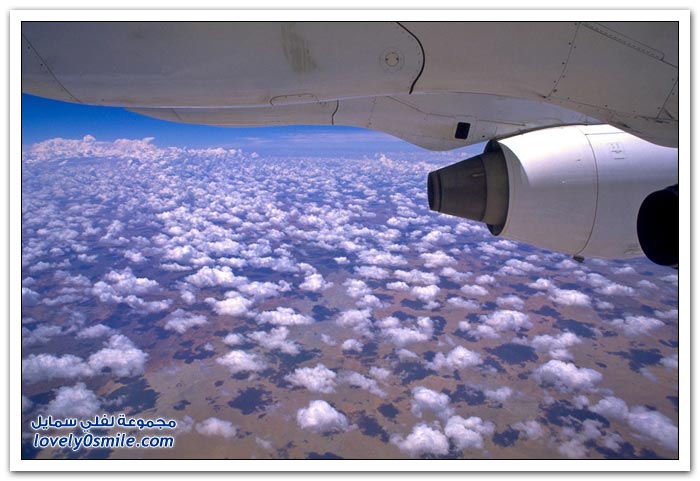 صور من نافذة الطائرة لبعض مدن العالم