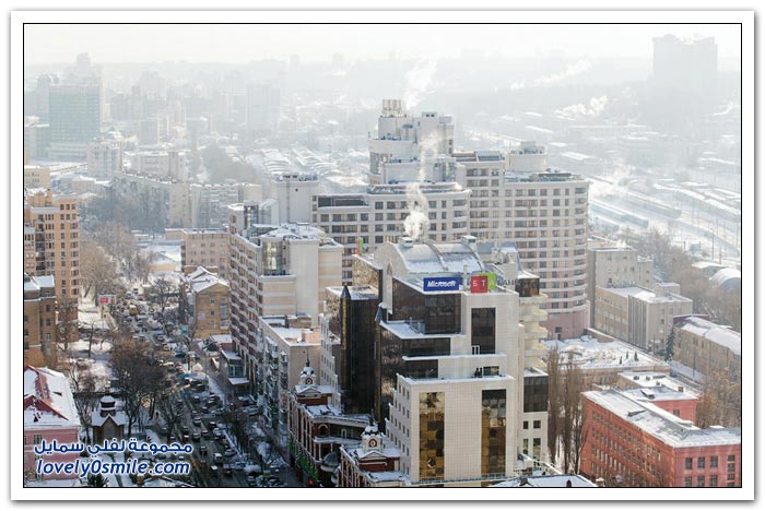مدينة كييف في فصل الشتاء