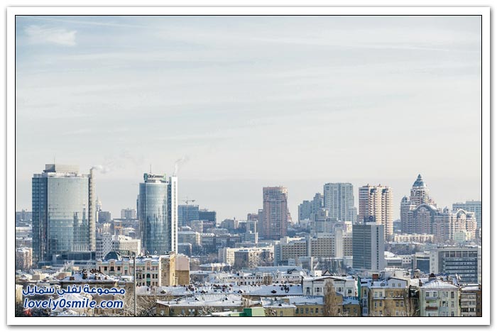 مدينة كييف في فصل الشتاء