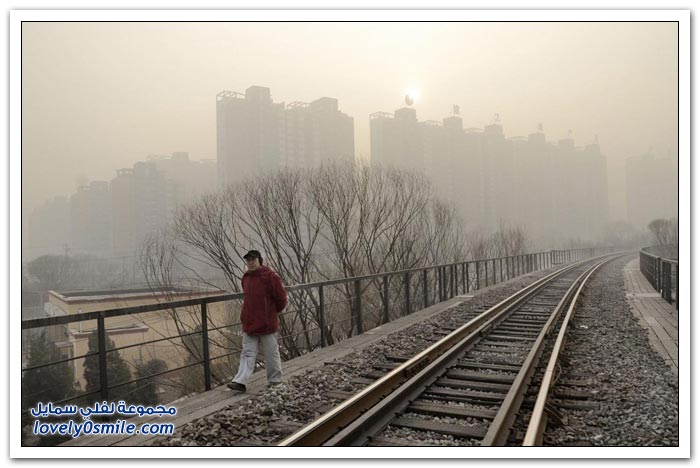 التلوث يغطي بكين