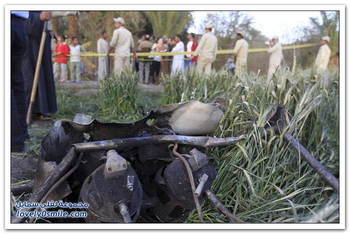 صور وفيديو: حادثة انفجار وسقوط المنطاد المصري
