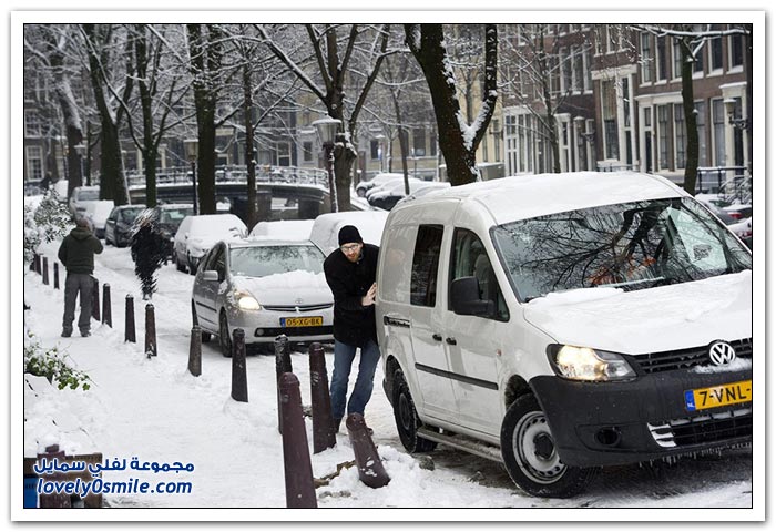 هولندا تحت الثلوج