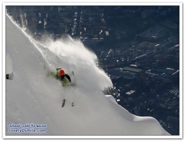 التزلج من أعلى جبال الألب