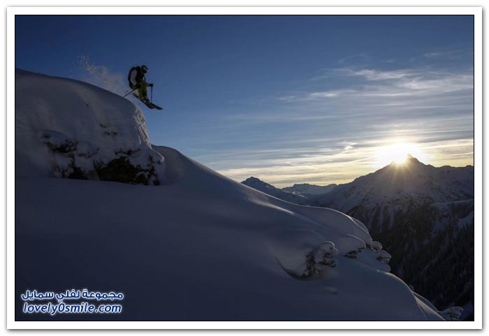 التزلج من أعلى جبال الألب