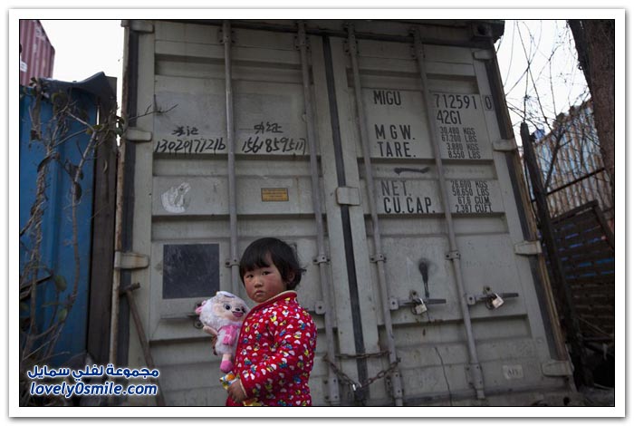 في الصين الحاويات تستخدم كمنازل
