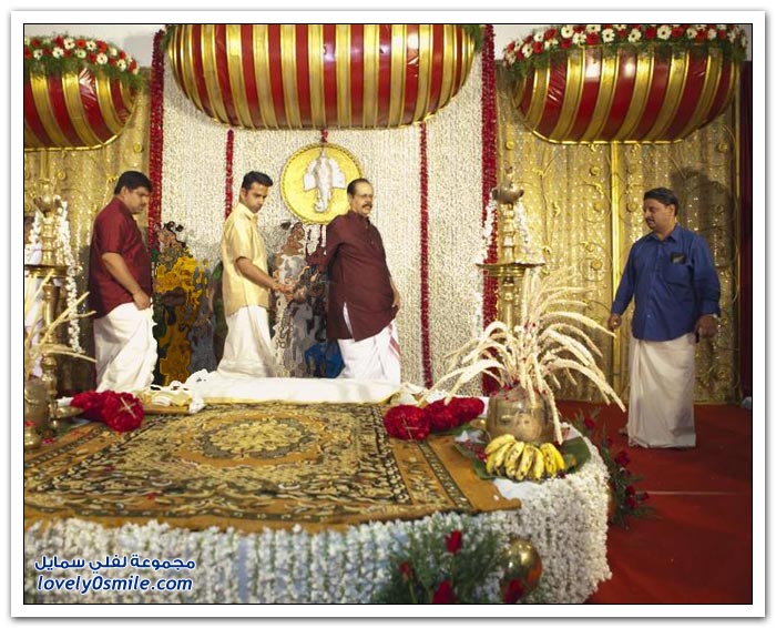 جزء من طقوس الزفاف الهندي