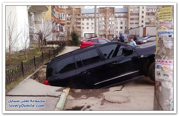 صور فيديو: شوارع مدينة روسية تلتهم السيارات يوميا