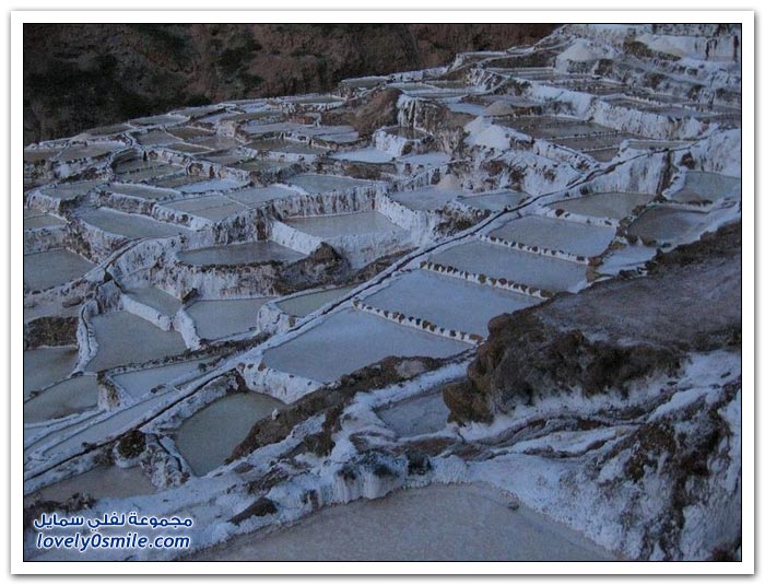 أحواض الملح ما قبل حضارة الإنكا في بلدة ماراس، بيرو