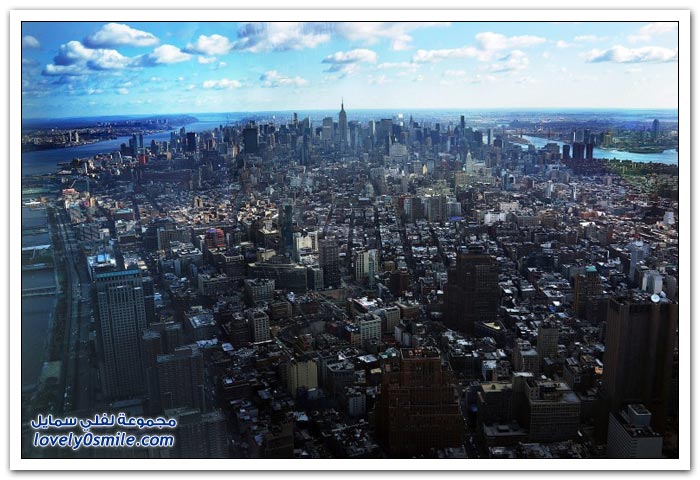 صور من الطابق 100 لبرج التجارة العالمي الجديد في نيويورك